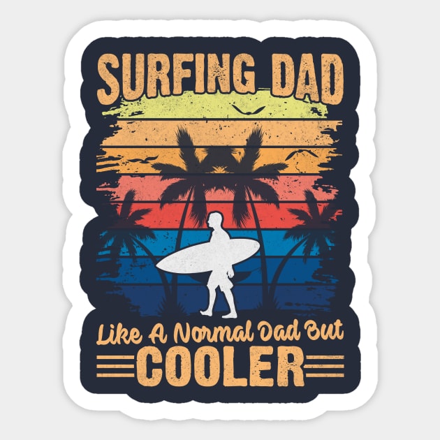 Surfing Sticker by Lifestyle T-shirts